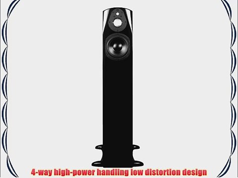 NHT Classic Four Floor Standing Tower Speaker-Right (Piano-Gloss Black Single)