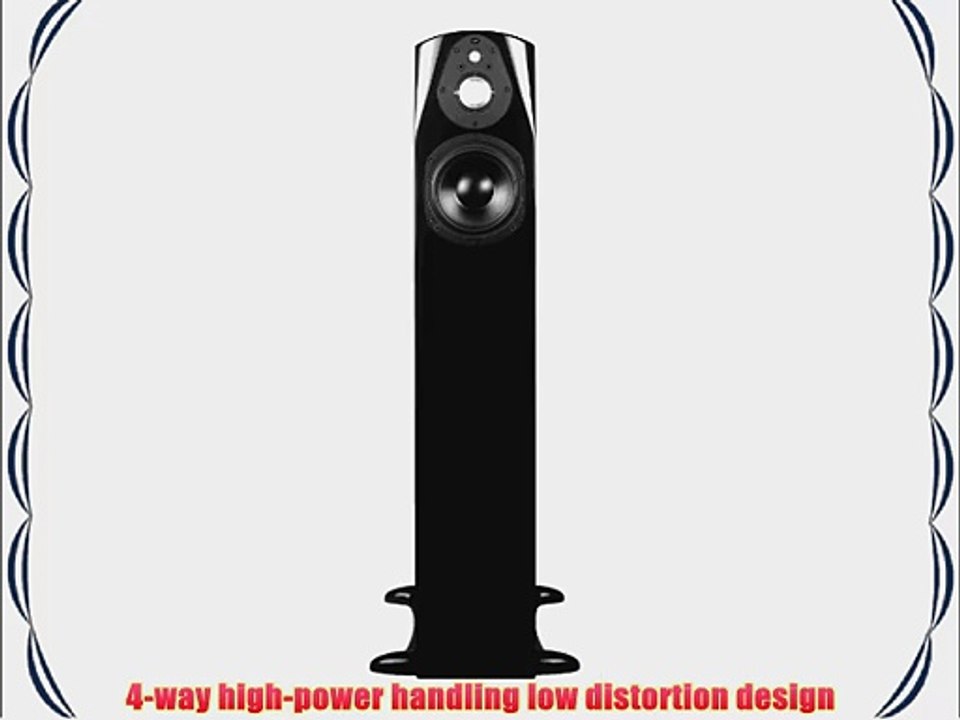 NHT Classic Four Floor Standing Tower Speaker-Right (Piano-Gloss Black Single)