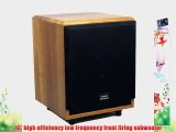 Theater Solutions SUB10FM Front Firing Powered Subwoofer (Mahogany)
