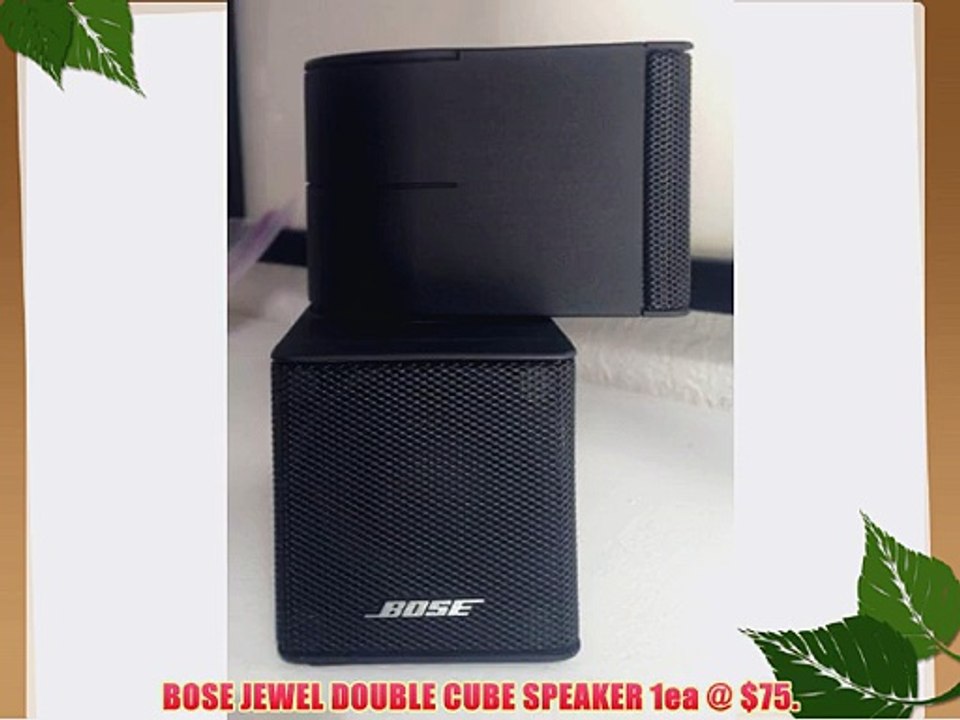 BOSE JEWEL DOUBLE CUBE SPEAKER BLACK - video Dailymotion