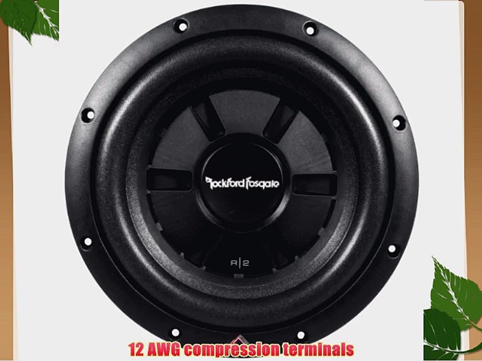 Brand New Rockford Fosgate R2SD4-10 10 Prime R2 Dual 4 Ohm Voice Coil Shallow Subwoofer with