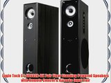 Eagle Tech ET-AR602R-BK Pair Floor Standing Powered Speakers with Remote Control
