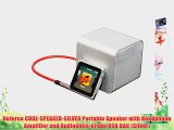 Nuforce CUBE-SPEAKER-SILVER Portable Speaker with Headphone Amplifier and Audiophile-Grade