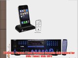 Pyle Stereo Receiver and iPod Dock Package - PD3000A 3000 Watt AM-FM Receiver w/ Built-In DVD/MP3/USB