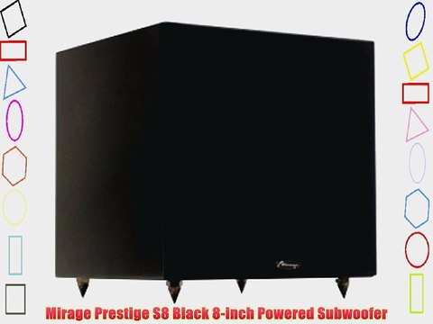 Mirage Prestige S8 Black 8-inch Powered Subwoofer