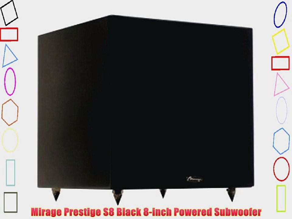 Mirage Prestige S8 Black 8-inch Powered Subwoofer
