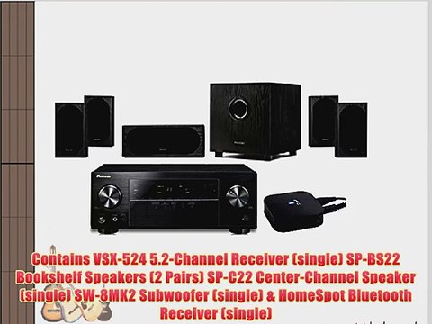 Pioneer VSX-524 Andrew Jones 5.1 Home Theater System (w/ HomeSpot Bluetooth Receiver)