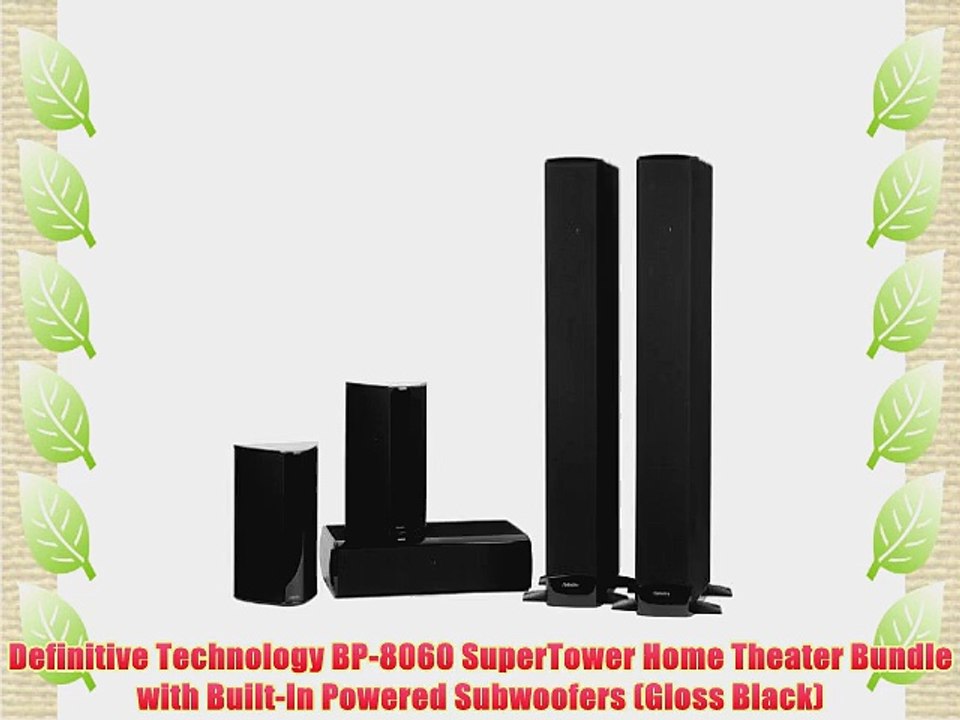 Definitive Technology BP-8060 SuperTower Home Theater Bundle with Built-In Powered Subwoofers