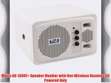 Anchor Audio White Speaker Monitor w/ Wireless Receiver AN-130U1