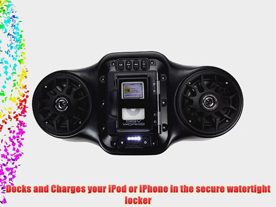 SSV Works WP-OU2 Stereo Speaker System Overhead Sound Bar New 2012 for iPod or iPhone fits