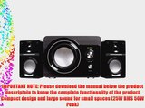 Arion Legacy AR306-BK 2.1 Speaker System with Subwoofer for MP3 PC Game Console