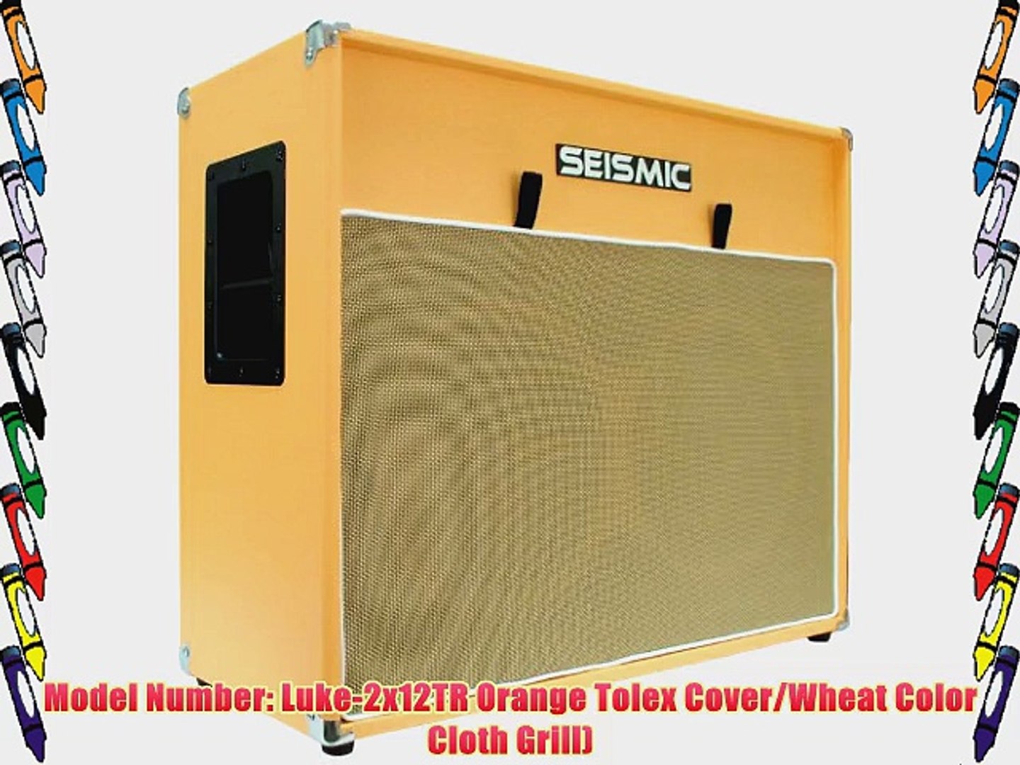 Speakers Vintage New Seismic Audio 1x12 Guitar Speaker Cab Empty