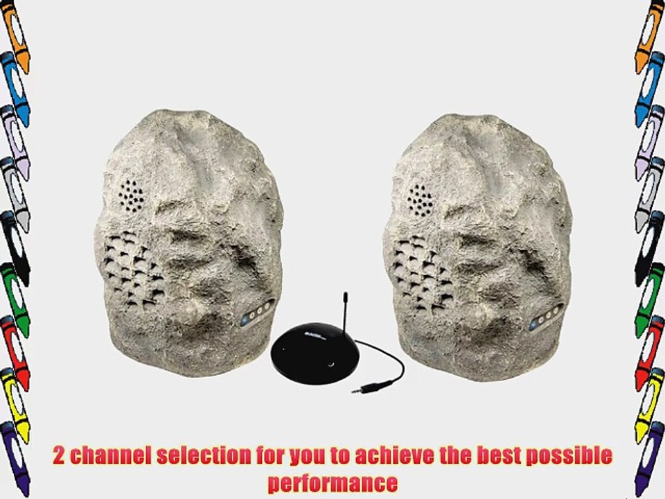 Cables Unlimted SPK-ROCK-DUO Audio Unlimited 900 MHz Wireless Rock Speaker Bundle (SPK-ROCK