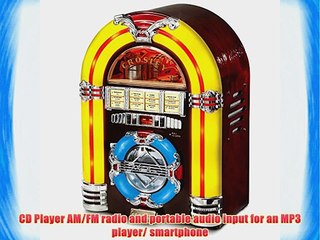 Crosley CR1101A-CH Jukebox with CD Player and LED Lighting (Cherry)