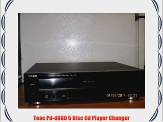 Teac Pd-d880 5 Disc Cd Player Changer