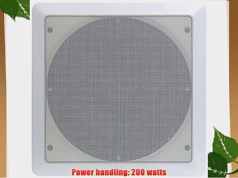 Pyle Home PDIC65SQ 6.5-Inch Two-Way In-Ceiling Speaker System (Pair)