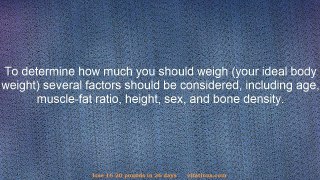 How Much Should I Weigh For My Age and Height