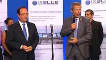 French President, François Hollande, visits iXBlue