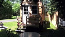 Tiny House/Log Cabin on a Trailer, just 128 square feet!