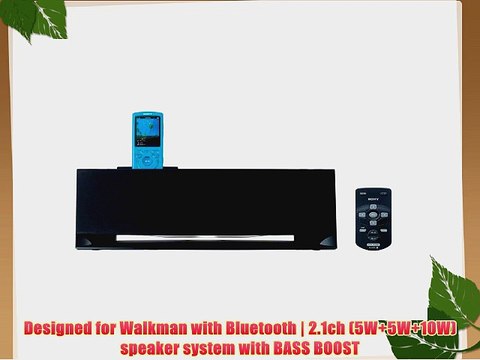 Sony 2.1ch Wireless Dock Speaker for Walkman | AC100-240V 50/60Hz | RDP-NWG400B B Black