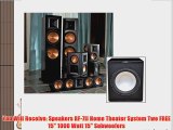 Klipsch Speakers RF-7II Home Theater System Two FREE 15 1000 Watt 15 Subwoofers