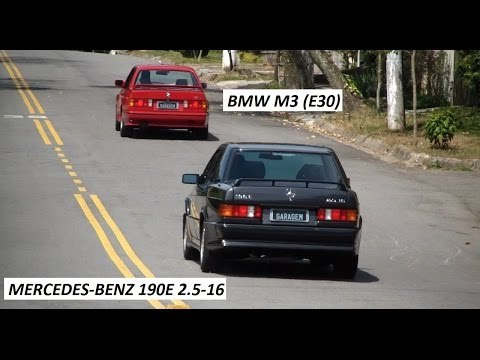 Garagem do Bellote TV: BMW M3 (E30) vs Mercedes-Benz 190E 2.5-16