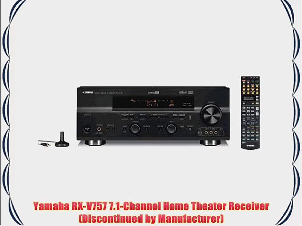 Yamaha RX-V757 7.1-Channel Home Theater Receiver (Discontinued by Manufacturer)