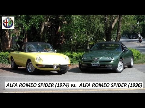 Garagem do Bellote TV: Alfa Romeo Spider (1974) Vs Alfa Romeo Spider (1995)