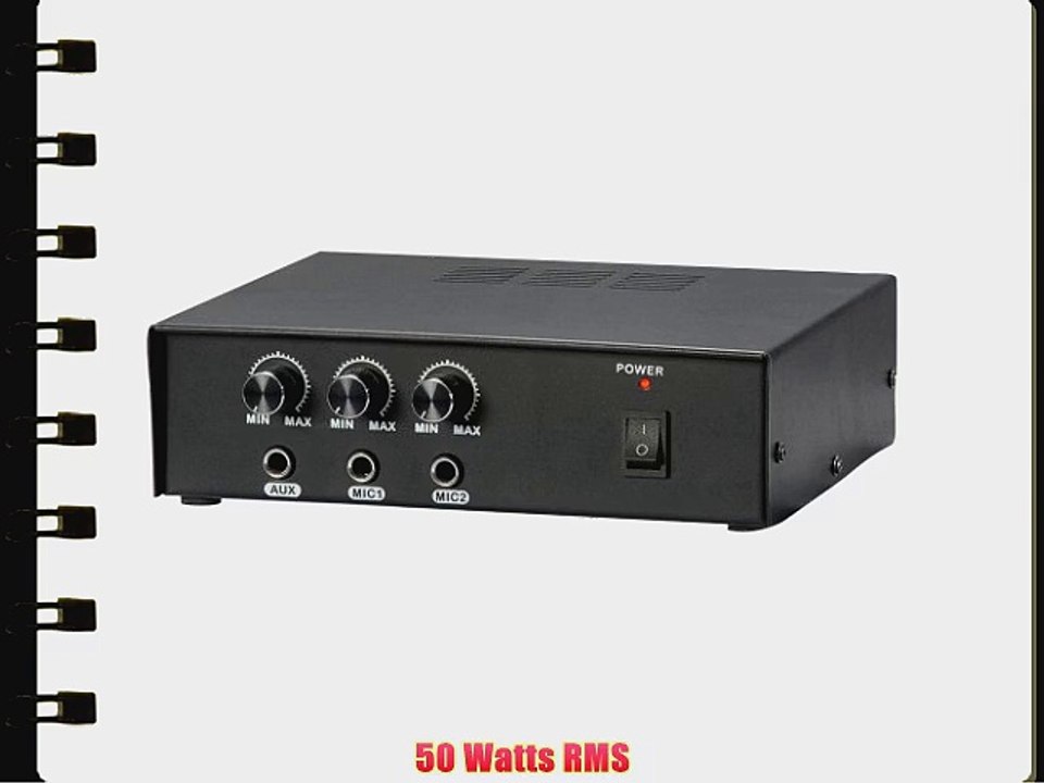 PYLE PMSA20 50-Watt  PA Mini Amplifier