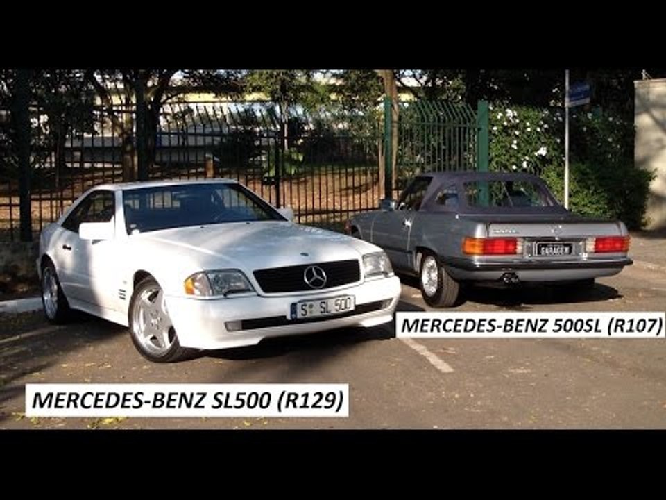 Garagem do Bellote TV: Mercedes-Benz 500 SL (R107) vs Mercedes-Benz SL 500 (R129)