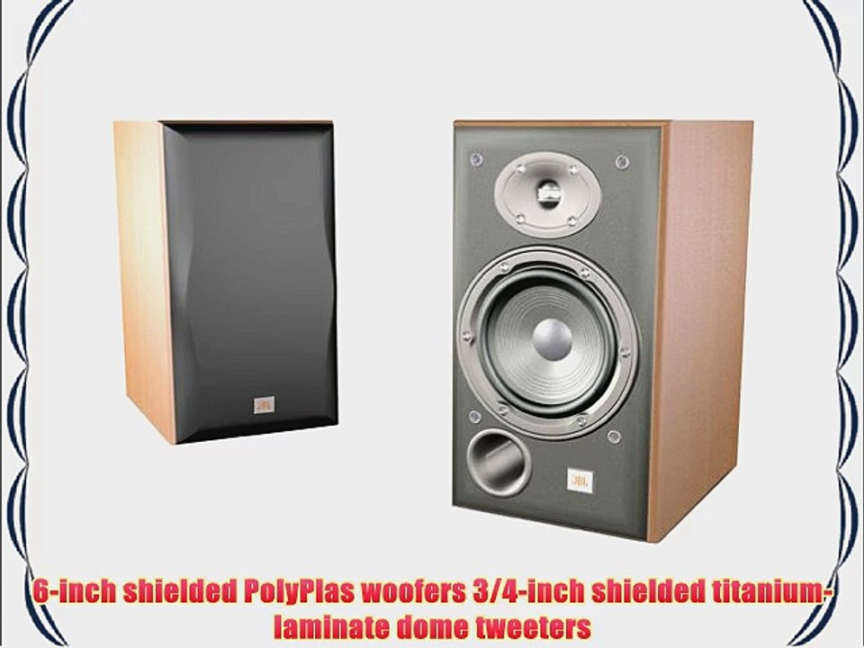 JBL Northridge E30 2-Way 6-Inch Bookshelf Speakers Pair (Beech)