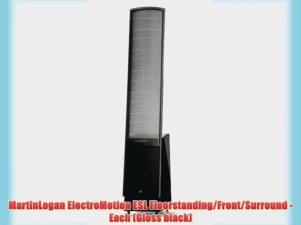 MartinLogan ElectroMotion ESL Floorstanding/Front/Surround - Each (Gloss black)