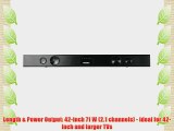 oCOSMO CB301524 2.1-Channel Sound Bar with Built-in 30 W Subwoofer (recommended for TVs 33