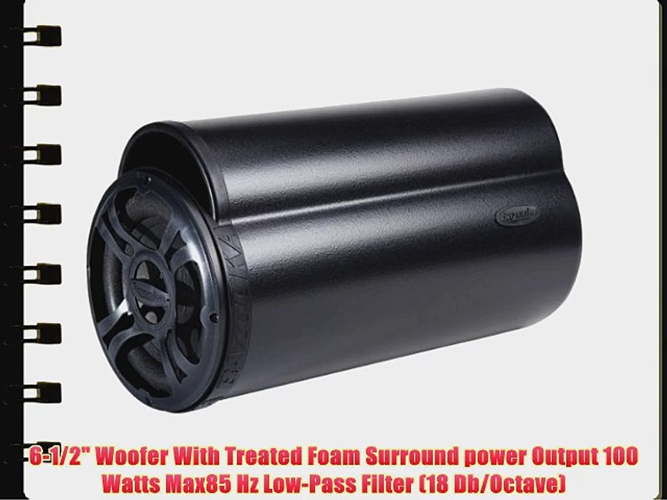 Bazooka BTA6100 BT Series 6-Inch 100-Watt Amplified Tube Subwoofer