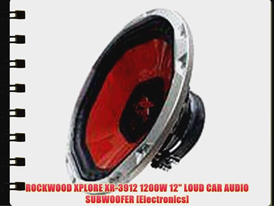 ROCKWOOD XPLORE XR-3912 1200W 12 LOUD CAR AUDIO SUBWOOFER [Electronics]