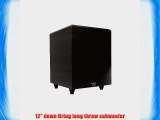 Acoustic Audio PSW-12 500 Watt 12-Inch Down Firing Powered Subwoofer (Black)