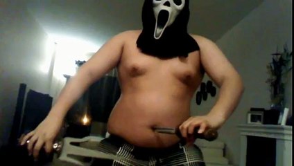 Huge fat kid dancing