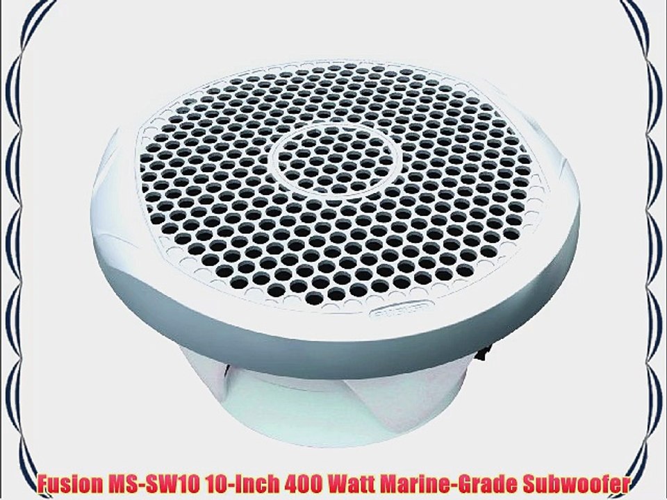 Fusion MSSW10 10Inch 400 Watt MarineGrade Subwoofer video Dailymotion