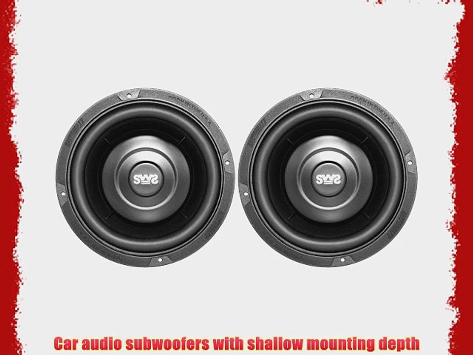 Earthquake Sound SWS-6.5X 6.5-inch Shallow Woofer System Subwoofers (Pair)