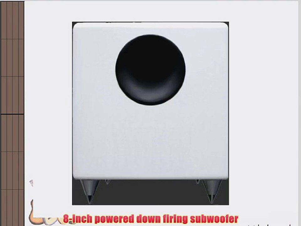 Audioengine S8 White 8-inch Powered Subwoofer