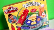 Play Doh Flip 'n Serve Breakfast Waffles Pancakes Bacon Smoothies Play Dough Cocina para Desayuno