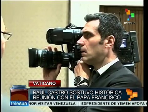 Se reúne Raúl Castro con el Papa Francisco en Vaticano