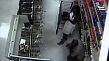 Raw: Man Caught On CCTV Taking Cellphone 'Up-Skirts' Of Woman in Walmart