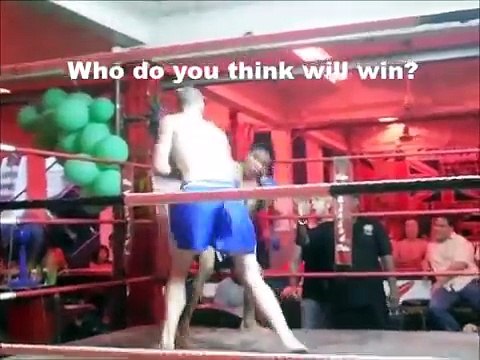 Small Thai Vs Big Russian Fight Pattaya Thailand ( 300 Violin Orchestra )