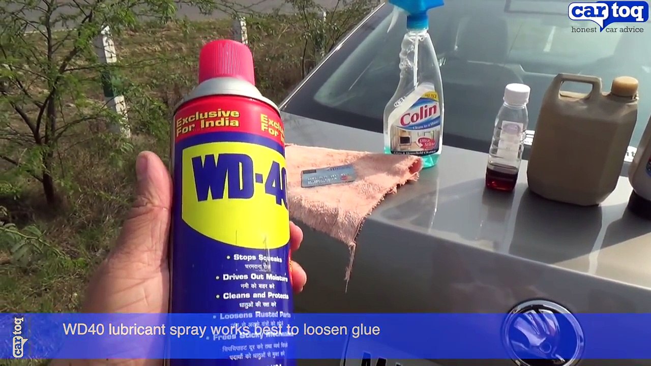 How to remove sticker glue from car paint video Dailymotion
