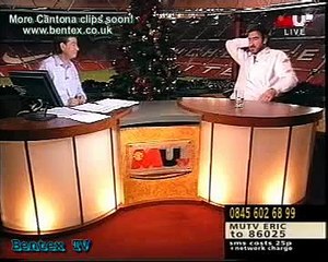 Eric Cantona gives it to Alan Hansen - Bentex Tv