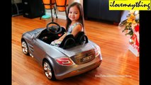 RC Toy Car: Power Ride-On Mercedes-Benz Test Drive on the Field with Maya