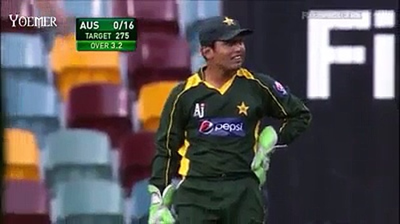 Muhammad Amir against Australia