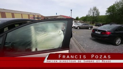 Sambre et Meuse: les vitres de la voiture de l'ancien directeur Francis Pozas enduites de graisse