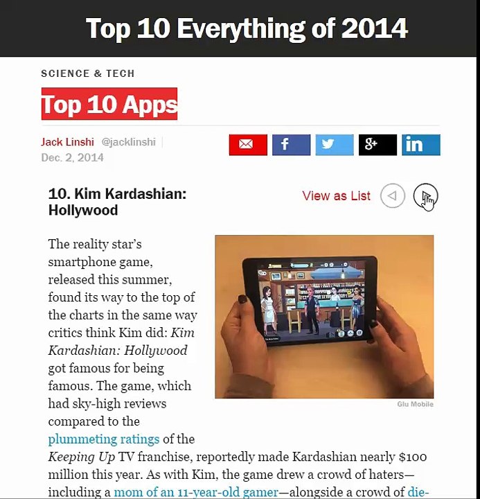 top 10 apps in 2014